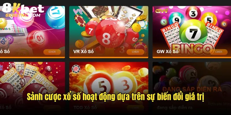 Sảnh cược xổ số hoạt động dựa trên sự biến đổi giá trị