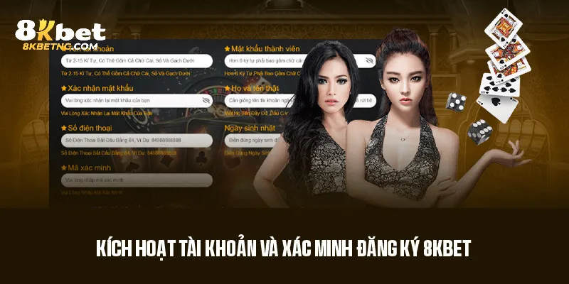 Kích hoạt tài khoản và xác minh đăng ký 8Kbet