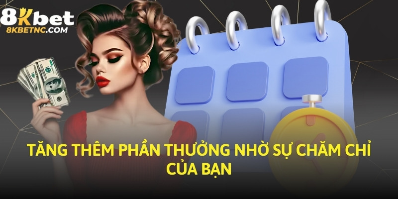 Tăng thêm phần thưởng nhờ sự chăm chỉ của bạn